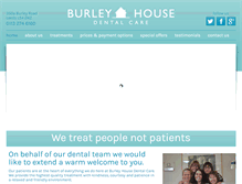 Tablet Screenshot of burleyhousedentalcare.com